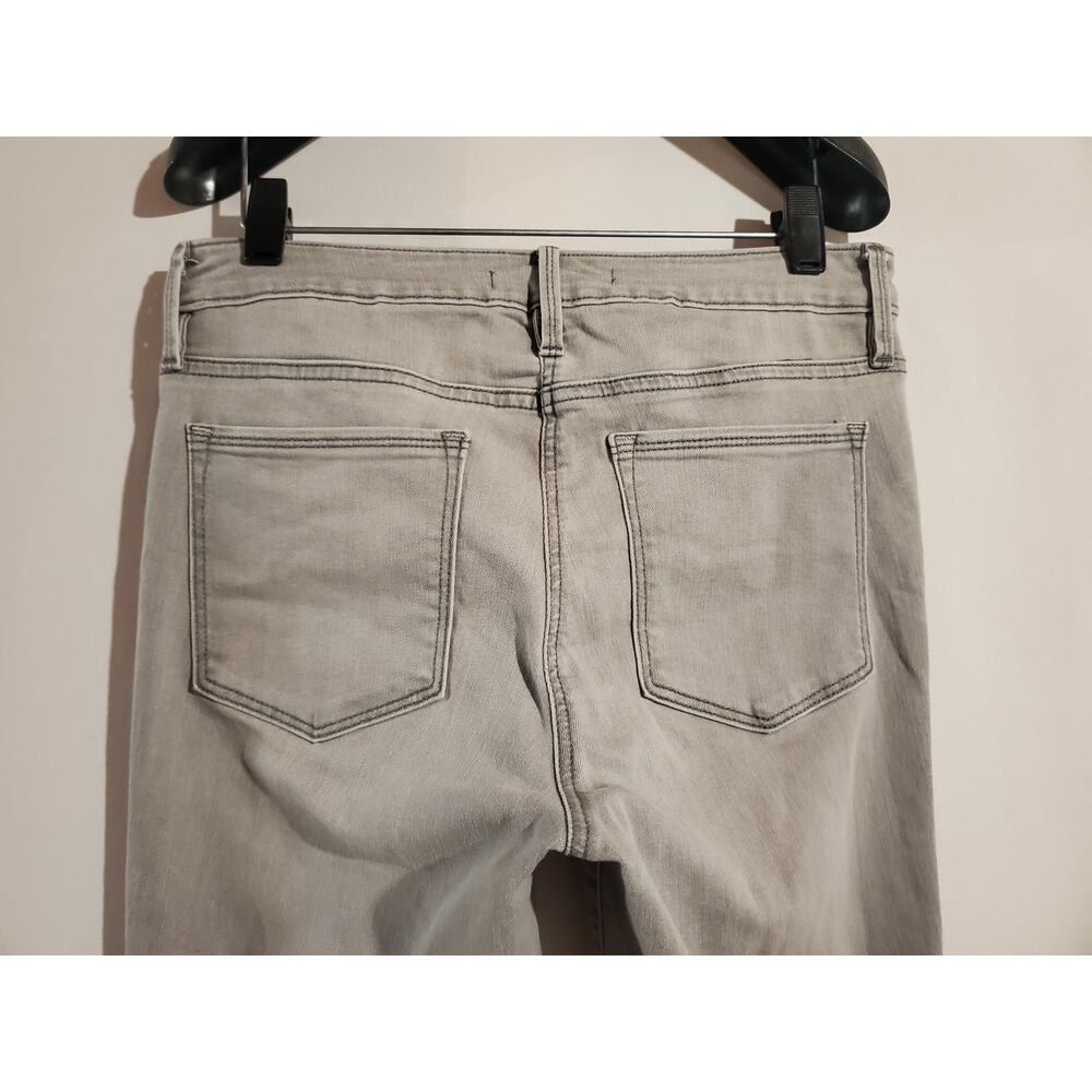 Athleta Skulptek Skinny Crop Jeans Womens Size 10 Granite Gray Fade Performance - Picture 5 of 11